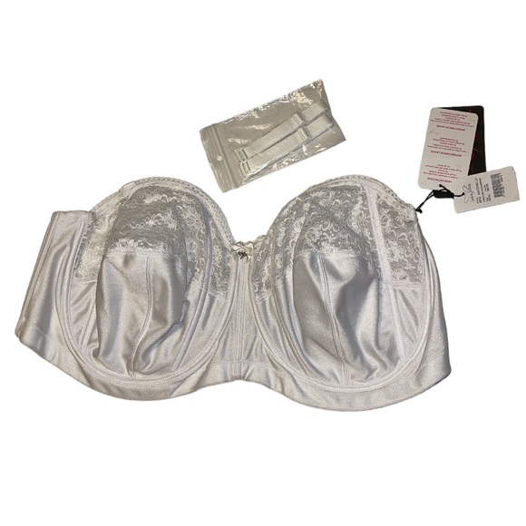 🆕 Love Love “Antonella” White Convertible Strapless Bra - Size 48DD / DD48 - Picture 2 of 8